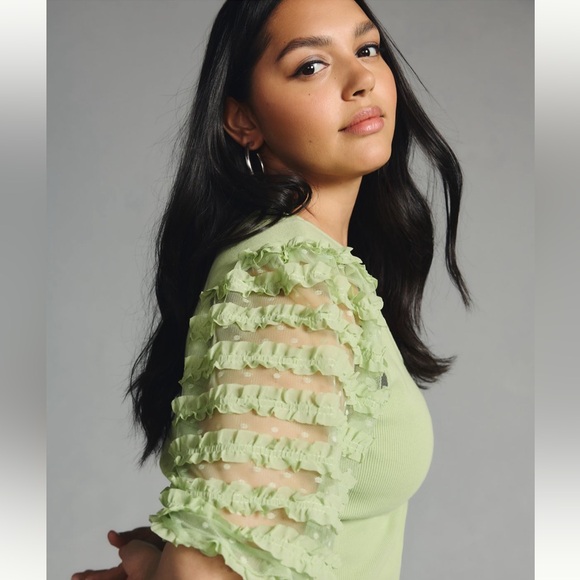 Dolan Ruffle Sleeve Top - Picture 6 of 11